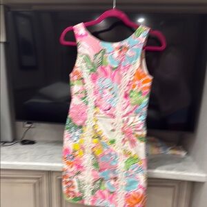 Lilly Pulitzer Pink and Green Floral Dress